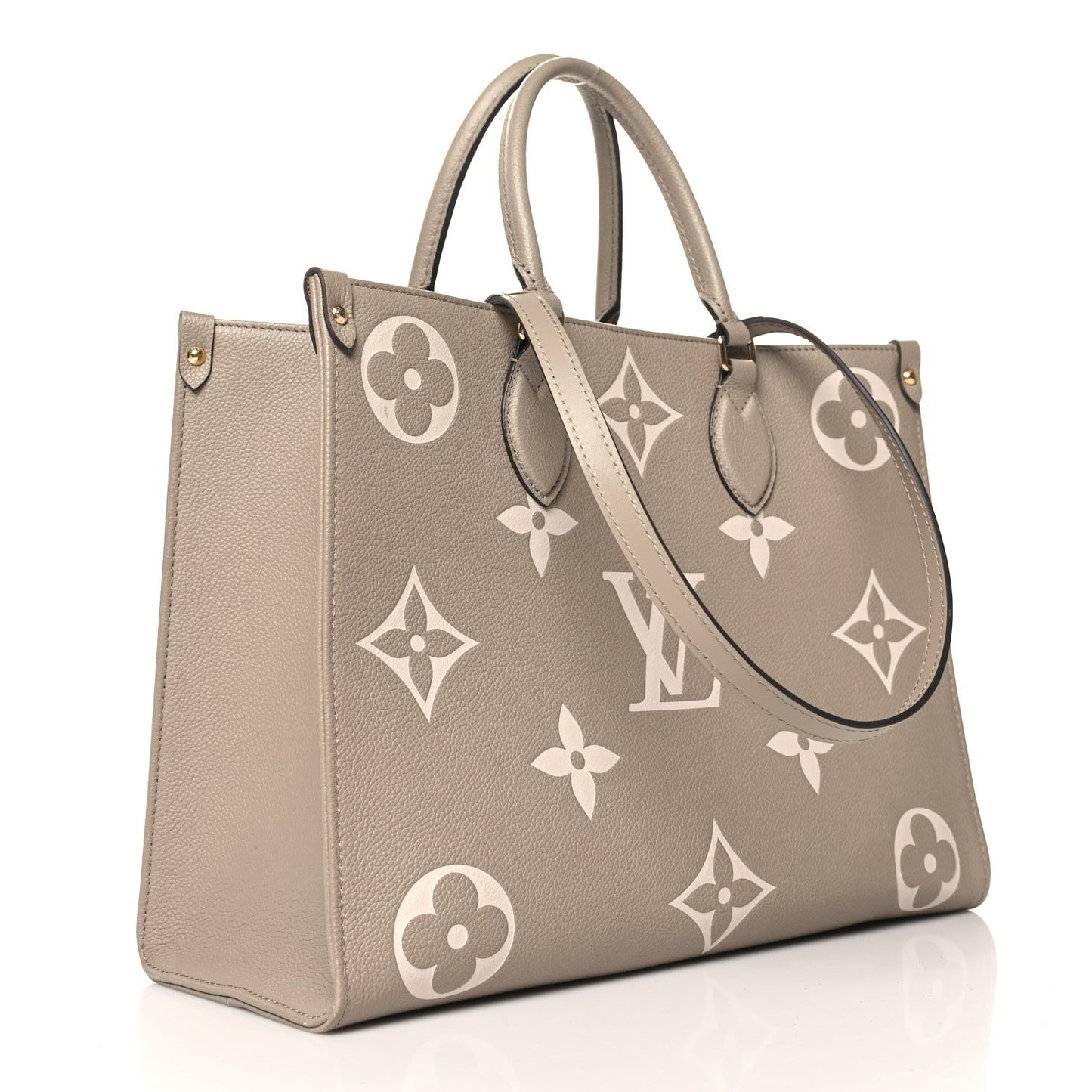 Louis Vuitton Empreinte Monogram Giant Onthego MM Tourterelle Creme