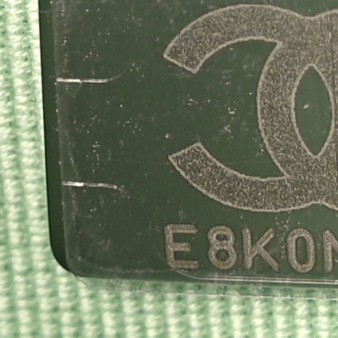 Chanel Lambskin Quilted Crystal Star Wallet On Chain WOC Green