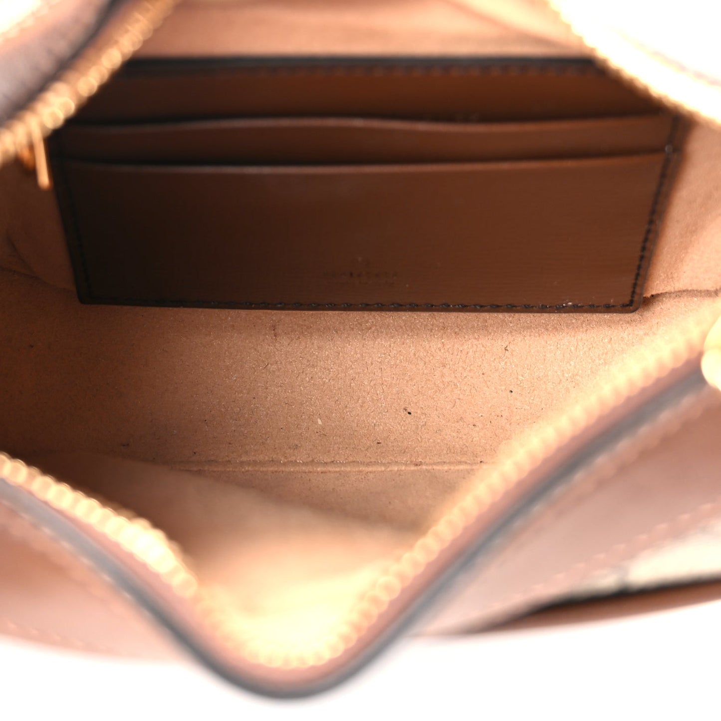 Gucci GG Supreme Monogram Azalea Calfskin Mini Retro Interlocking G Half Moon Bag Beige Ebony Brown Sugar