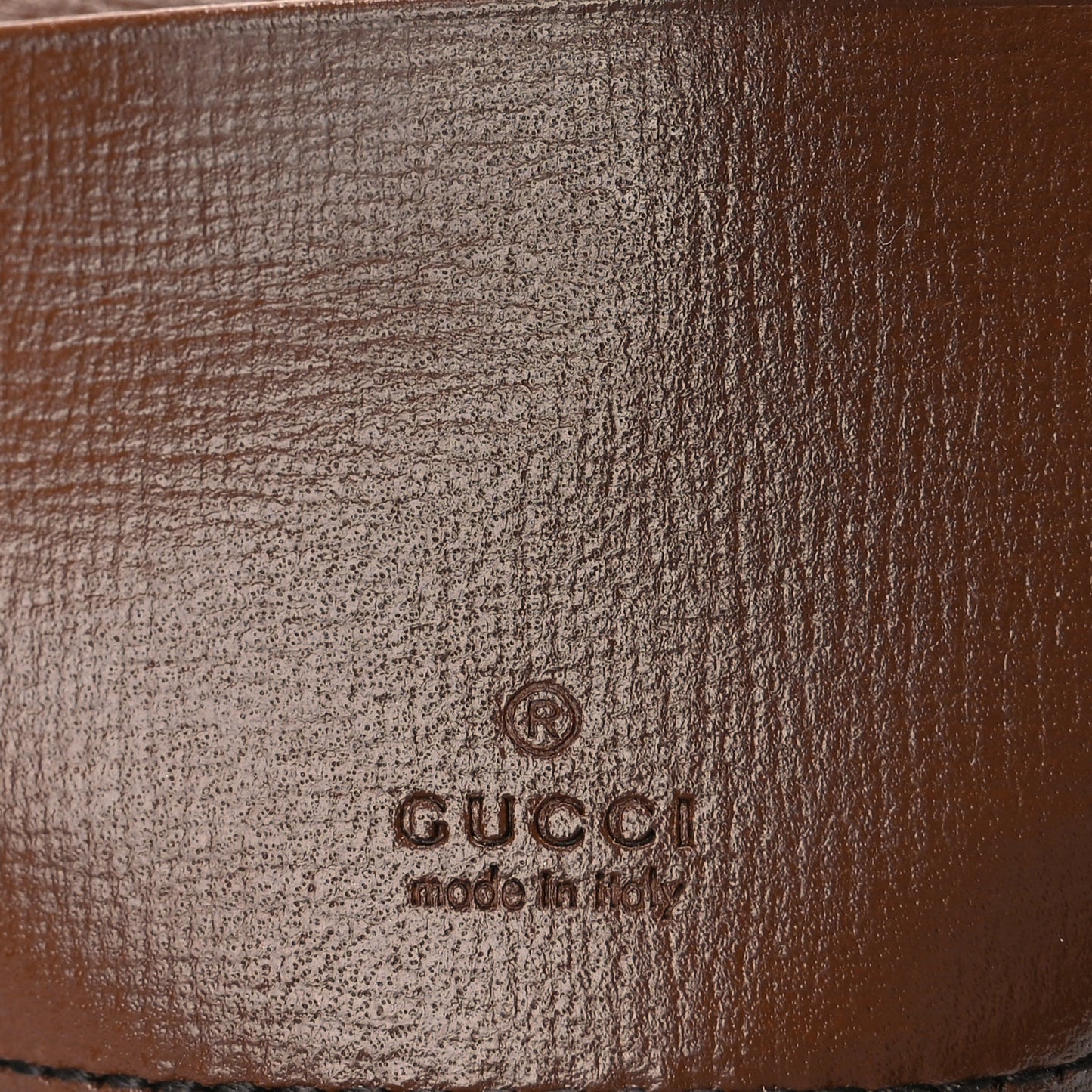 Gucci GG Supreme Monogram Azalea Calfskin Mini Retro Interlocking G Half Moon Bag Beige Ebony Brown Sugar