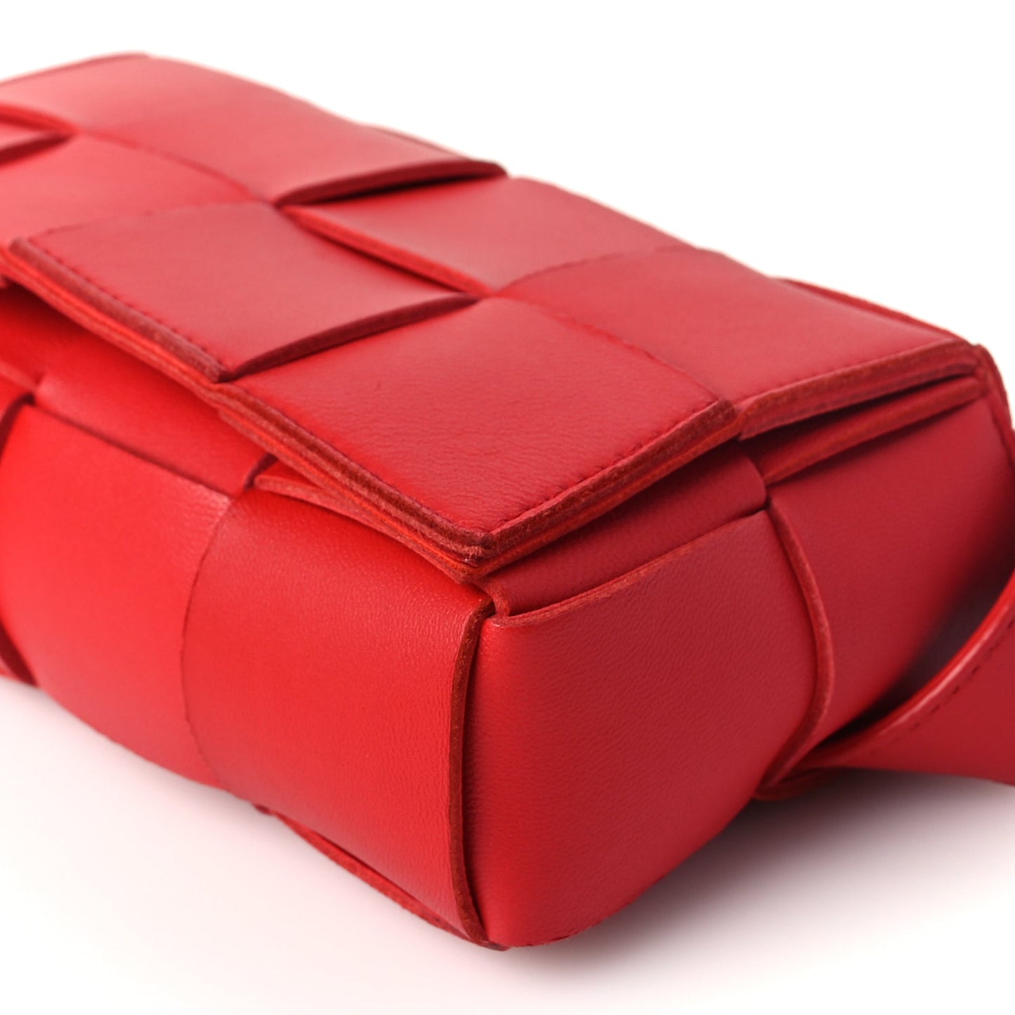 Bottega Veneta Nappa Maxi Intreccio The Belt Cassette Bag Chilli