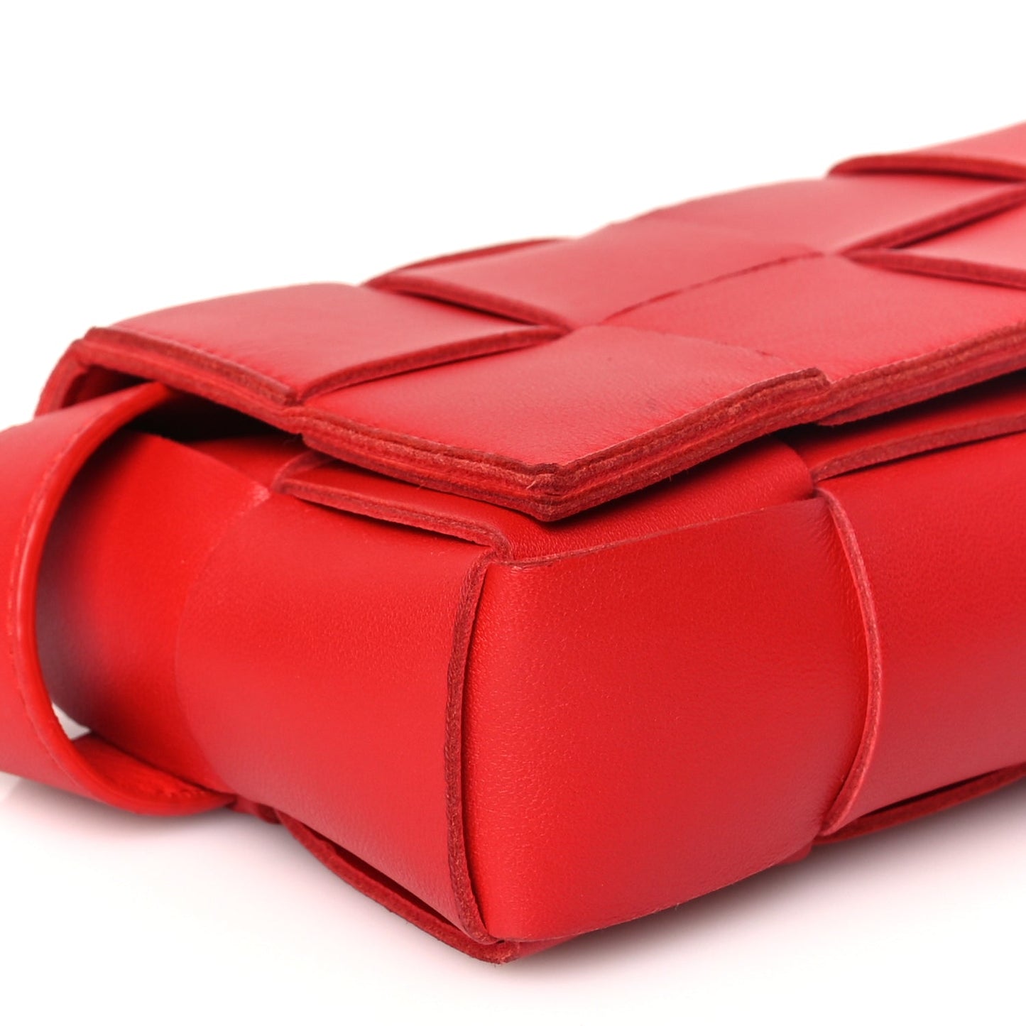Bottega Veneta Nappa Maxi Intreccio The Belt Cassette Bag Chilli