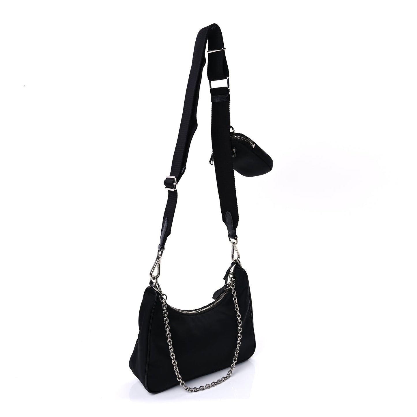Prada Nylon Re-Edition 2005 Shoulder Bag Black