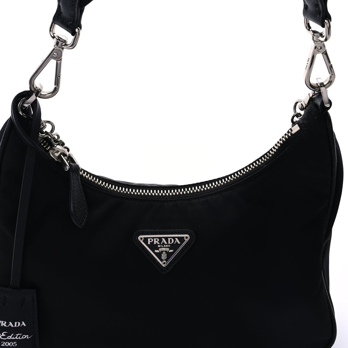 Prada Nylon Re-Edition 2005 Shoulder Bag Black