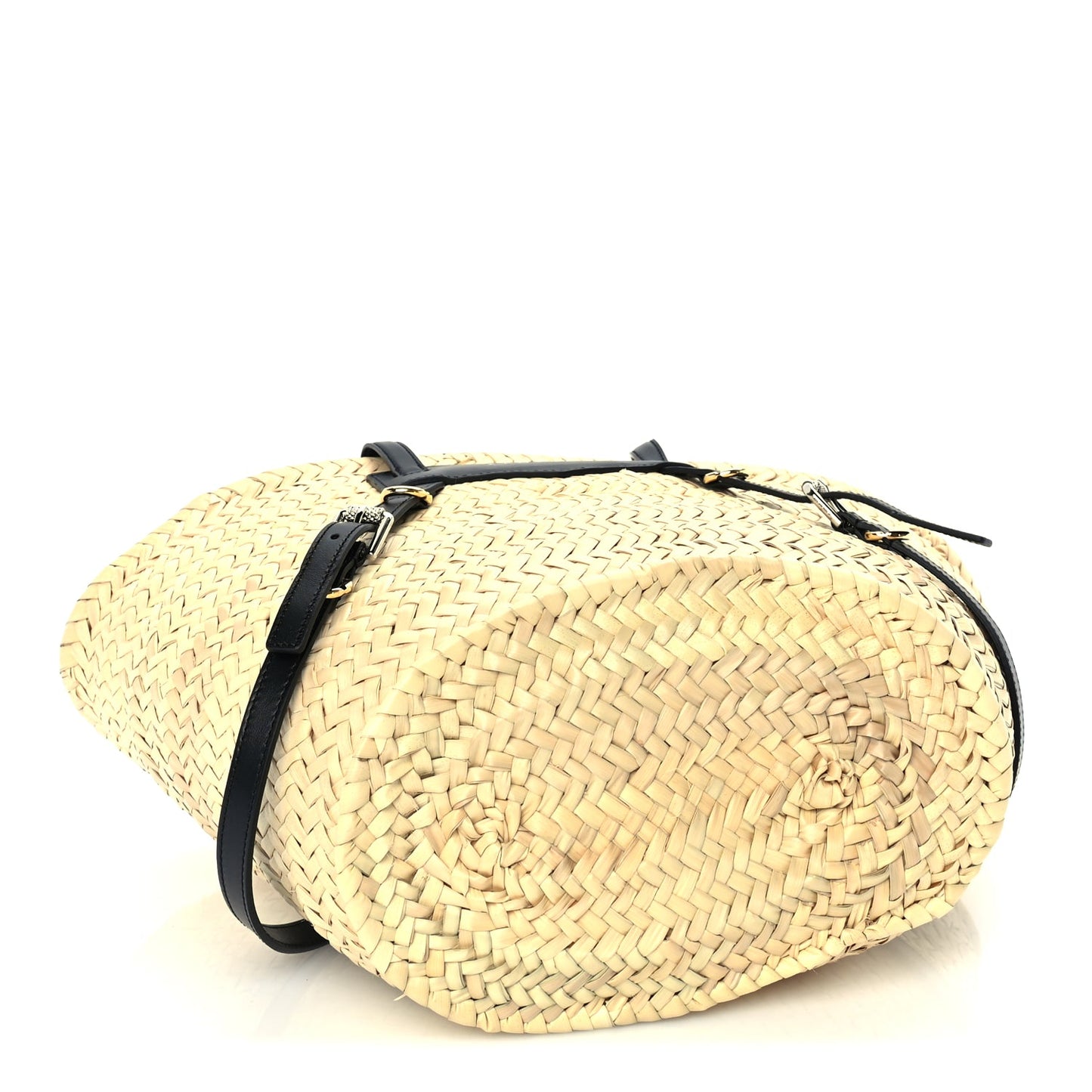 Givenchy Raffia Voyou Basket Tote Black