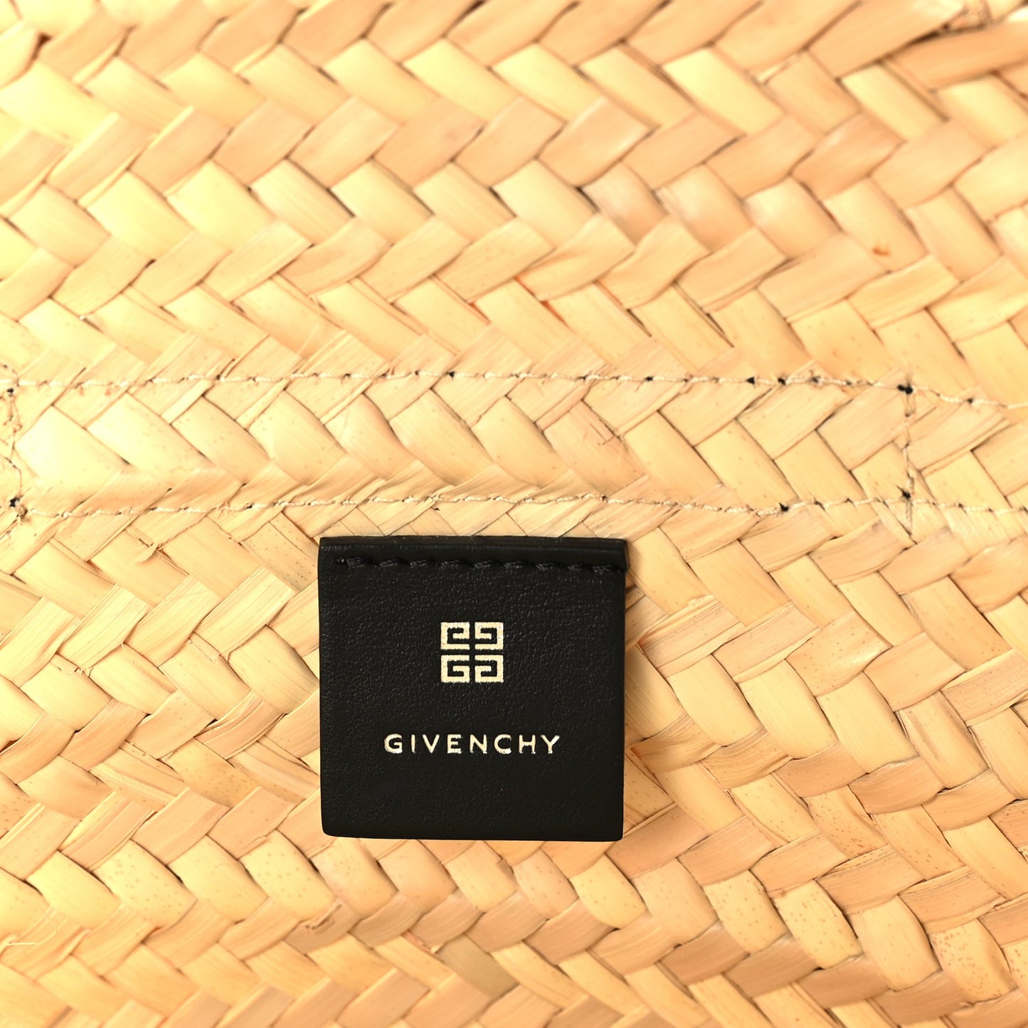 Givenchy Raffia Voyou Basket Tote Black