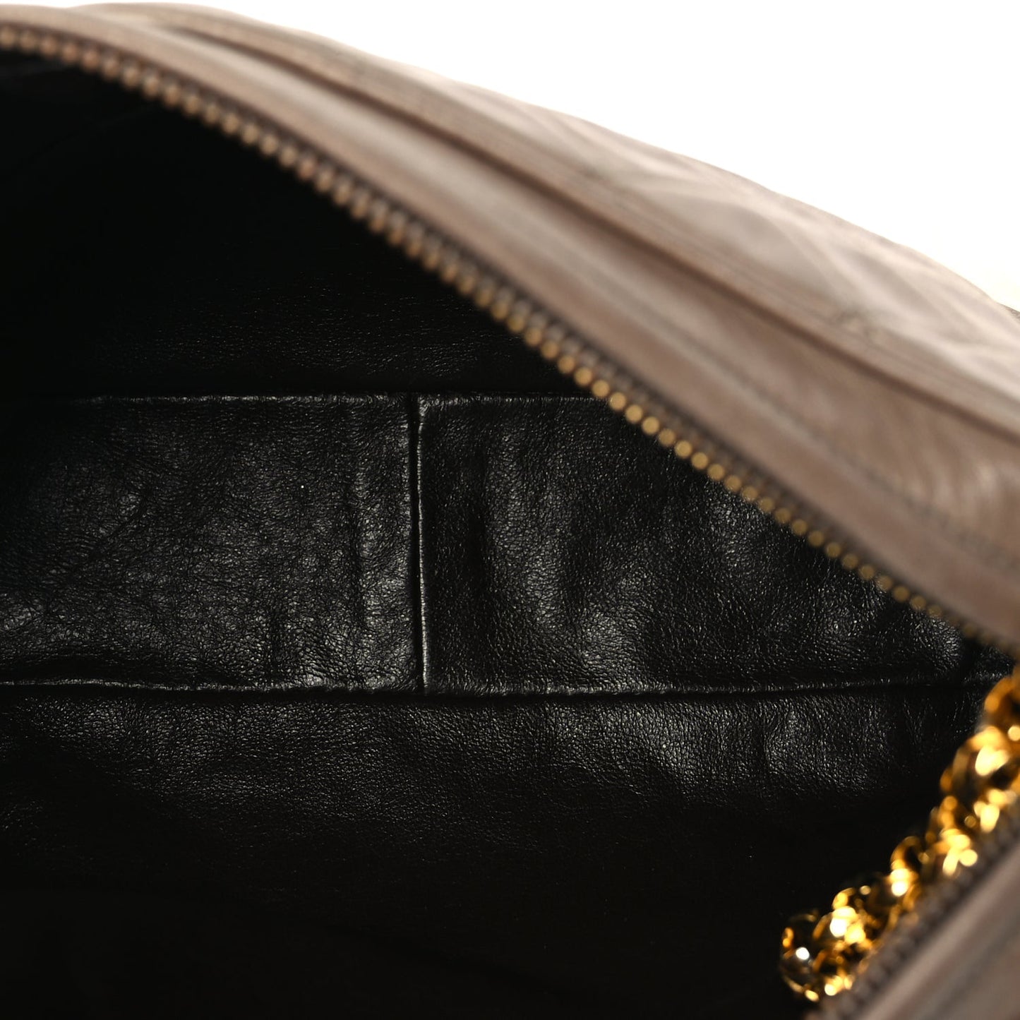 Chanel Lambskin Quilted Tassel CC Camera Case Brown