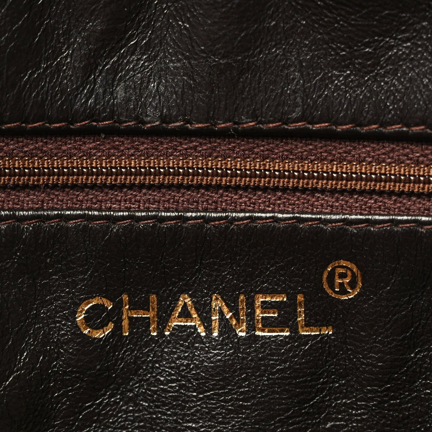 Chanel Lambskin Quilted Tassel CC Camera Case Brown