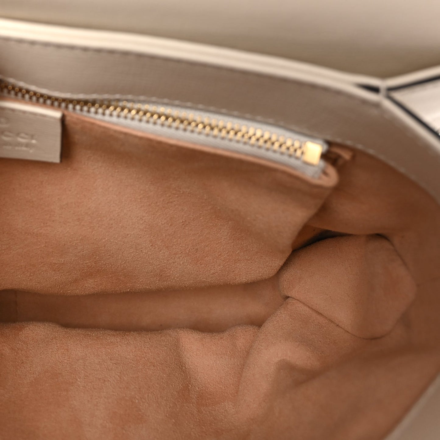 Gucci GG Supreme Monogram Horsebit 1955 Shoulder Bag Beige Mystic White