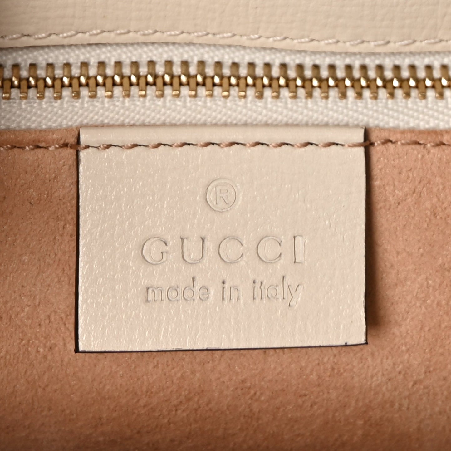 Gucci GG Supreme Monogram Horsebit 1955 Shoulder Bag Beige Mystic White