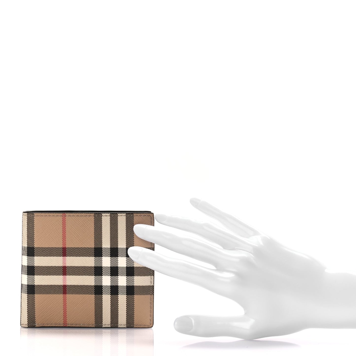 Burberry House Check Bifold Coin Wallet Archive Beige