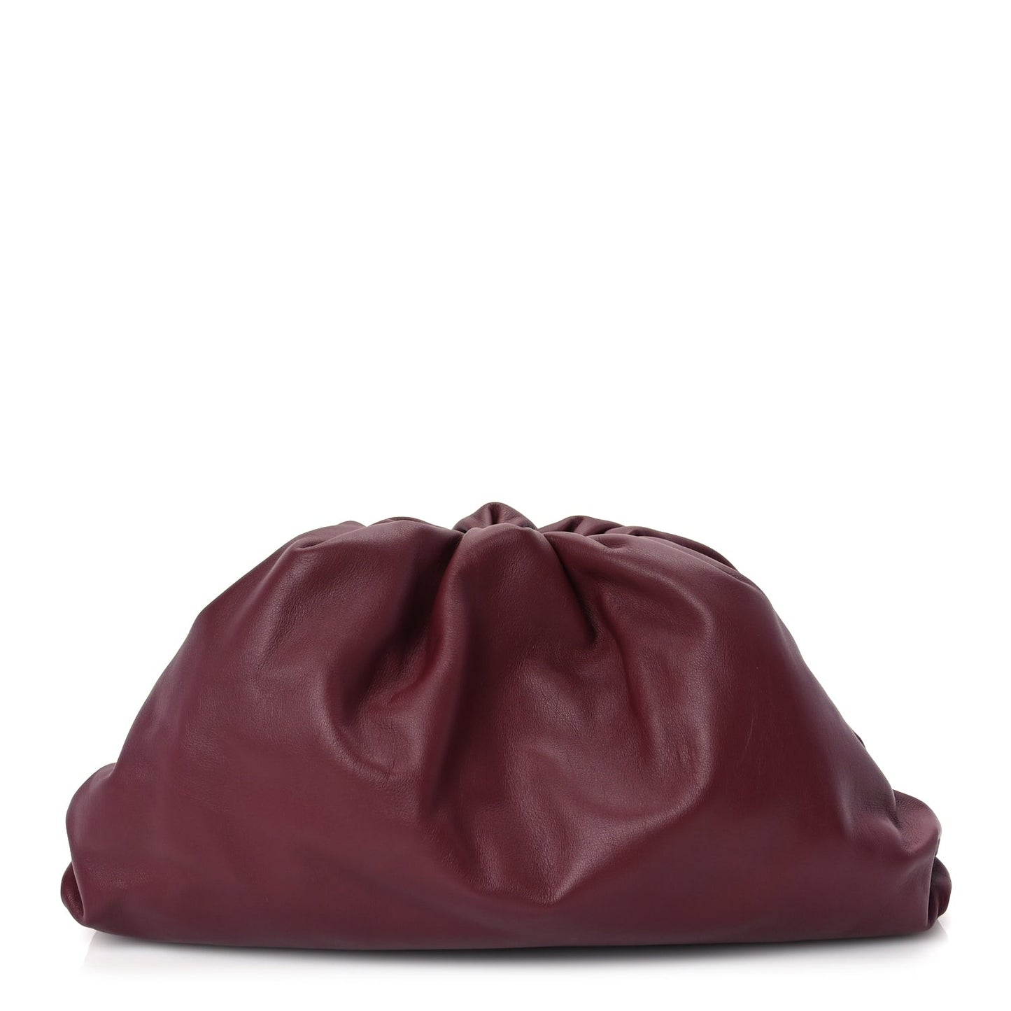 Bottega Veneta Smooth Butter Calf The Pouch Oversized Clutch  Bordeaux