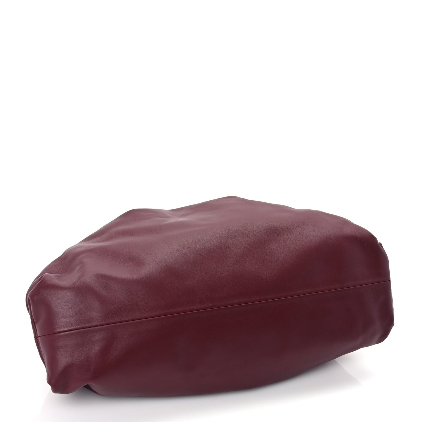 Bottega Veneta Smooth Butter Calf The Pouch Oversized Clutch  Bordeaux
