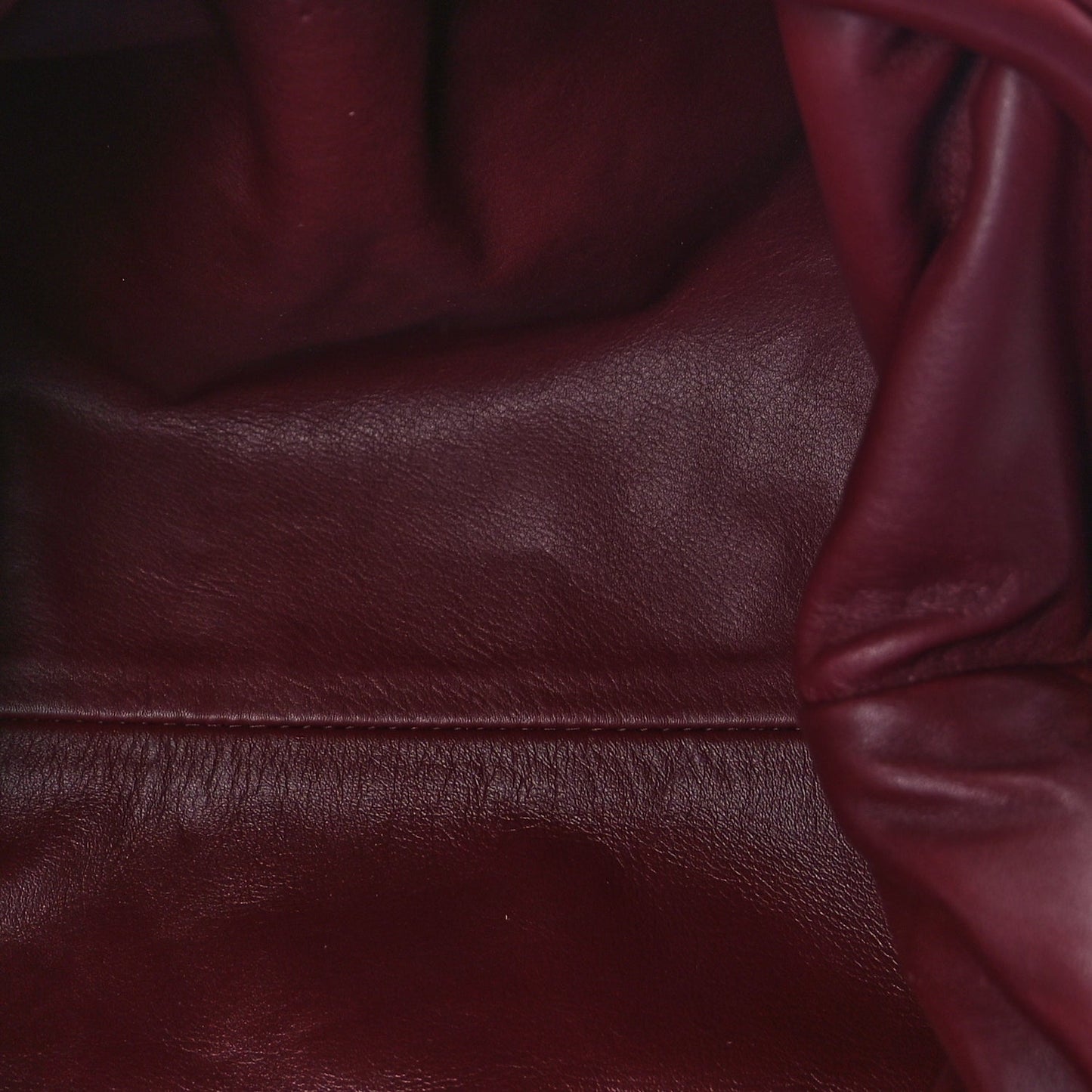 Bottega Veneta Smooth Butter Calf The Pouch Oversized Clutch  Bordeaux