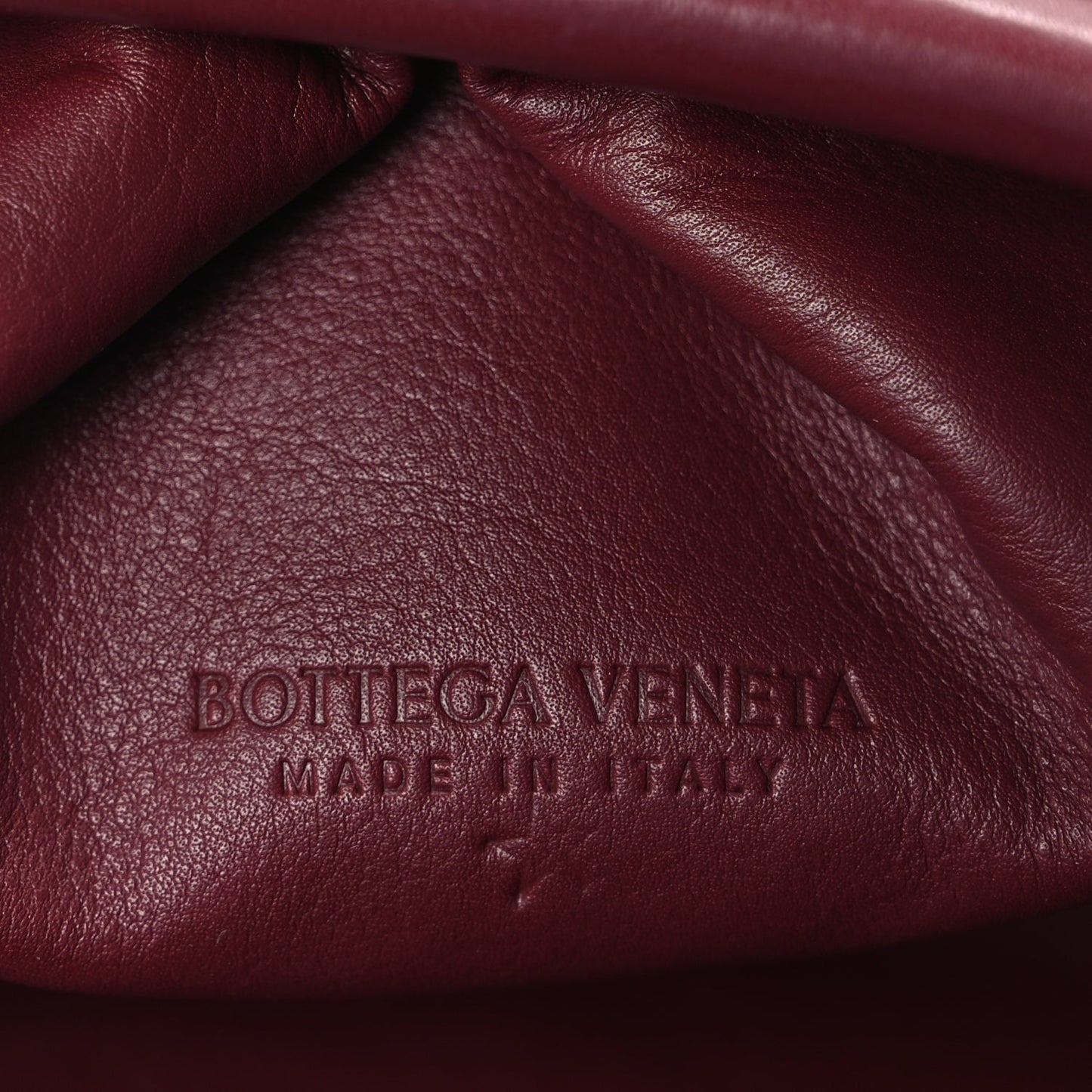 Bottega Veneta Smooth Butter Calf The Pouch Oversized Clutch  Bordeaux
