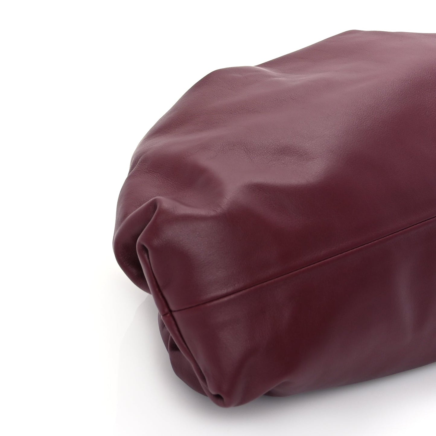 Bottega Veneta Smooth Butter Calf The Pouch Oversized Clutch  Bordeaux