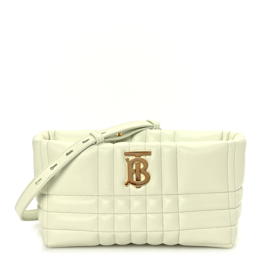 Burberry Lambskin Quilted Small Soft Lola Bag Pistachio