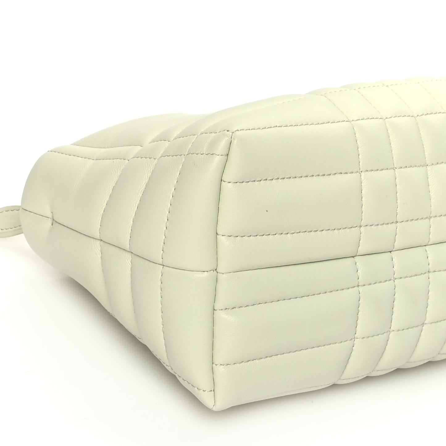Burberry Lambskin Quilted Small Soft Lola Bag Pistachio