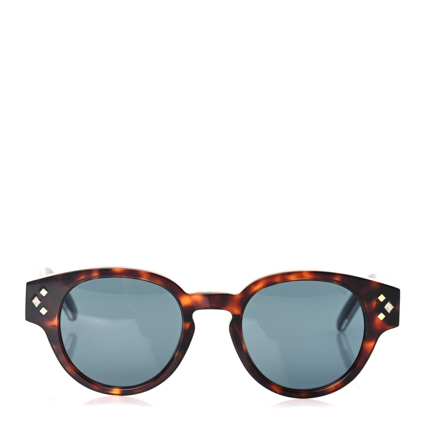 Christian Dior Acetate Rectangular CD Diamond R2I Sunglasses  Tortoise