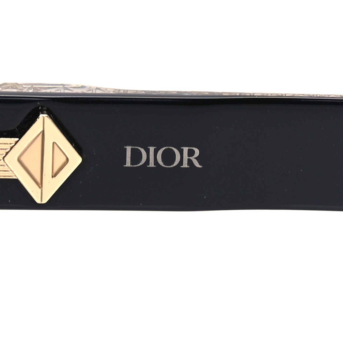 Christian Dior Acetate Rectangular CD Diamond R2I Sunglasses  Tortoise