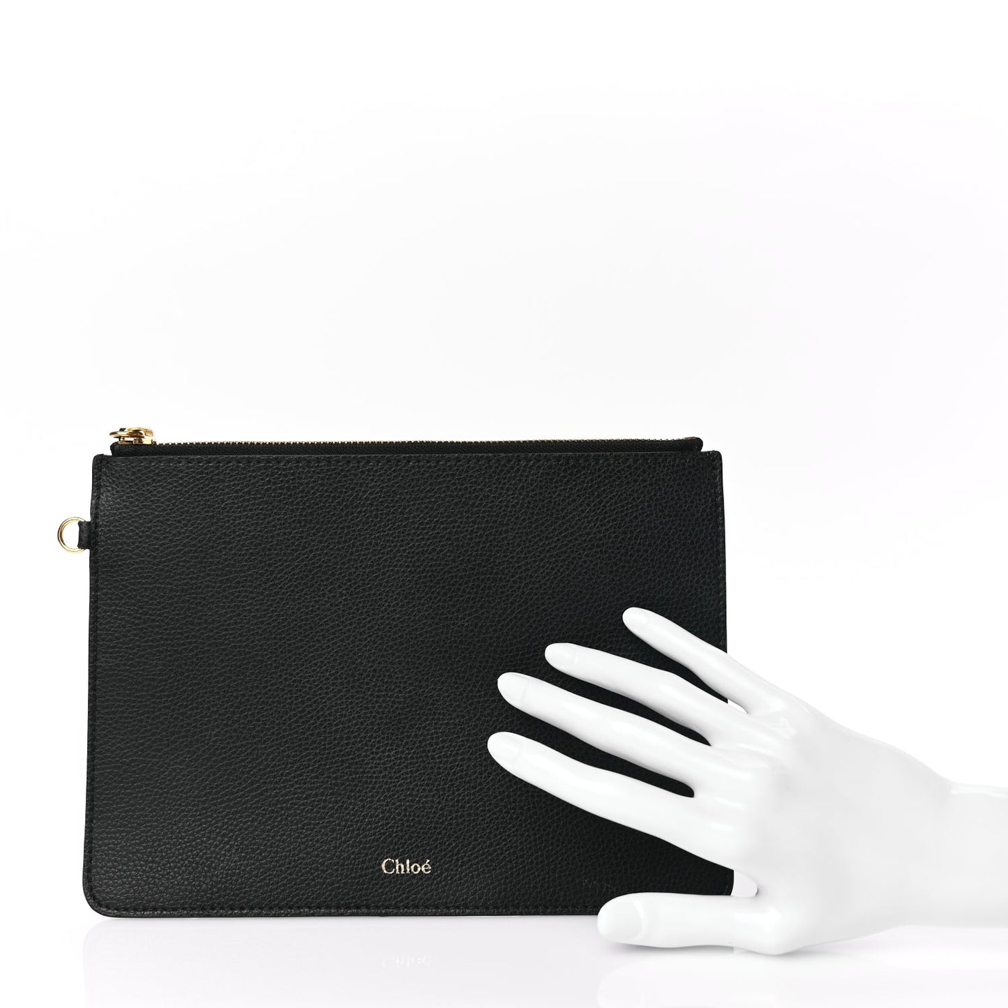 Chloe Smooth Grained Calfskin Aby Pouch Black