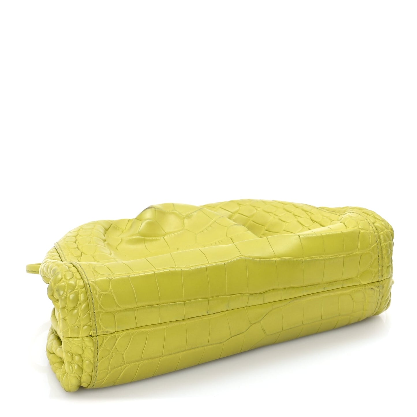 Bottega Veneta Crocodile The Mini Pouch Clutch Kiwi