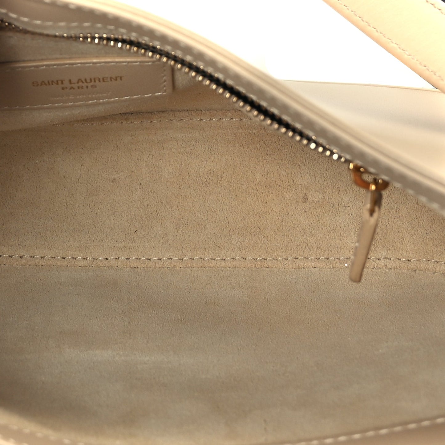 Saint Laurent Smooth Calfskin Le 5 A 7 Hobo Dark Beige