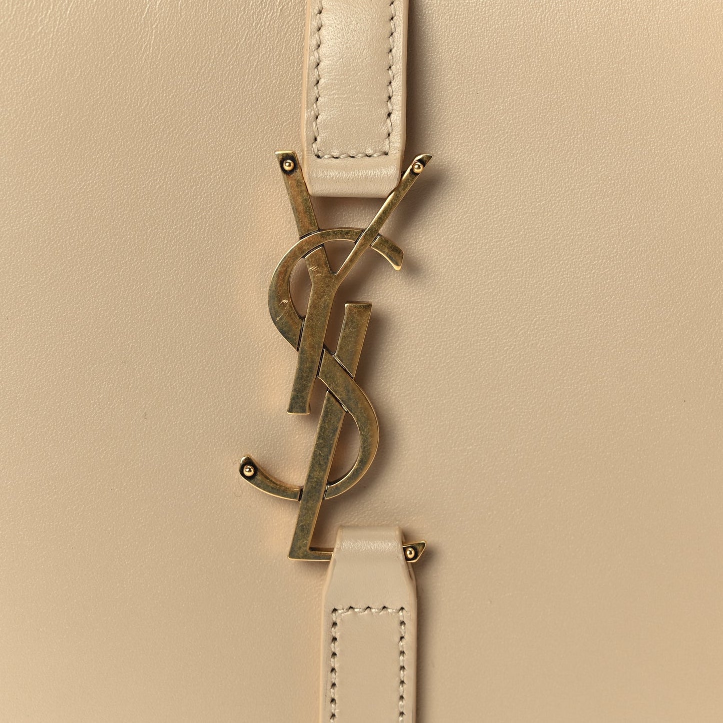 Saint Laurent Smooth Calfskin Le 5 A 7 Hobo Dark Beige