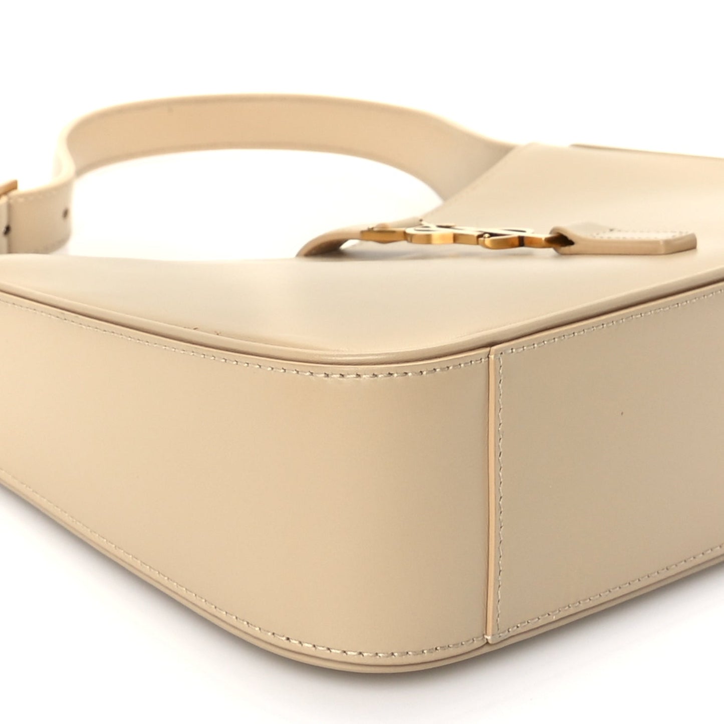 Saint Laurent Smooth Calfskin Le 5 A 7 Hobo Dark Beige