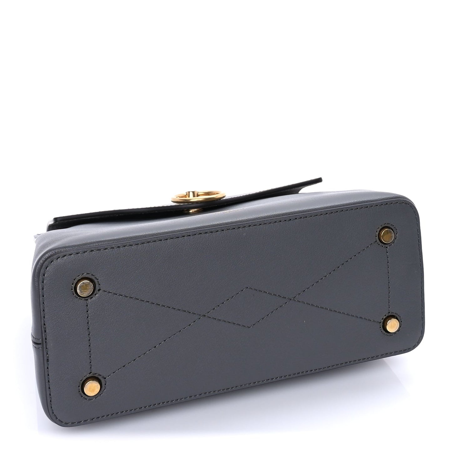 Mulberry Small Classic Grain Calfskin Mini Seaton Grey