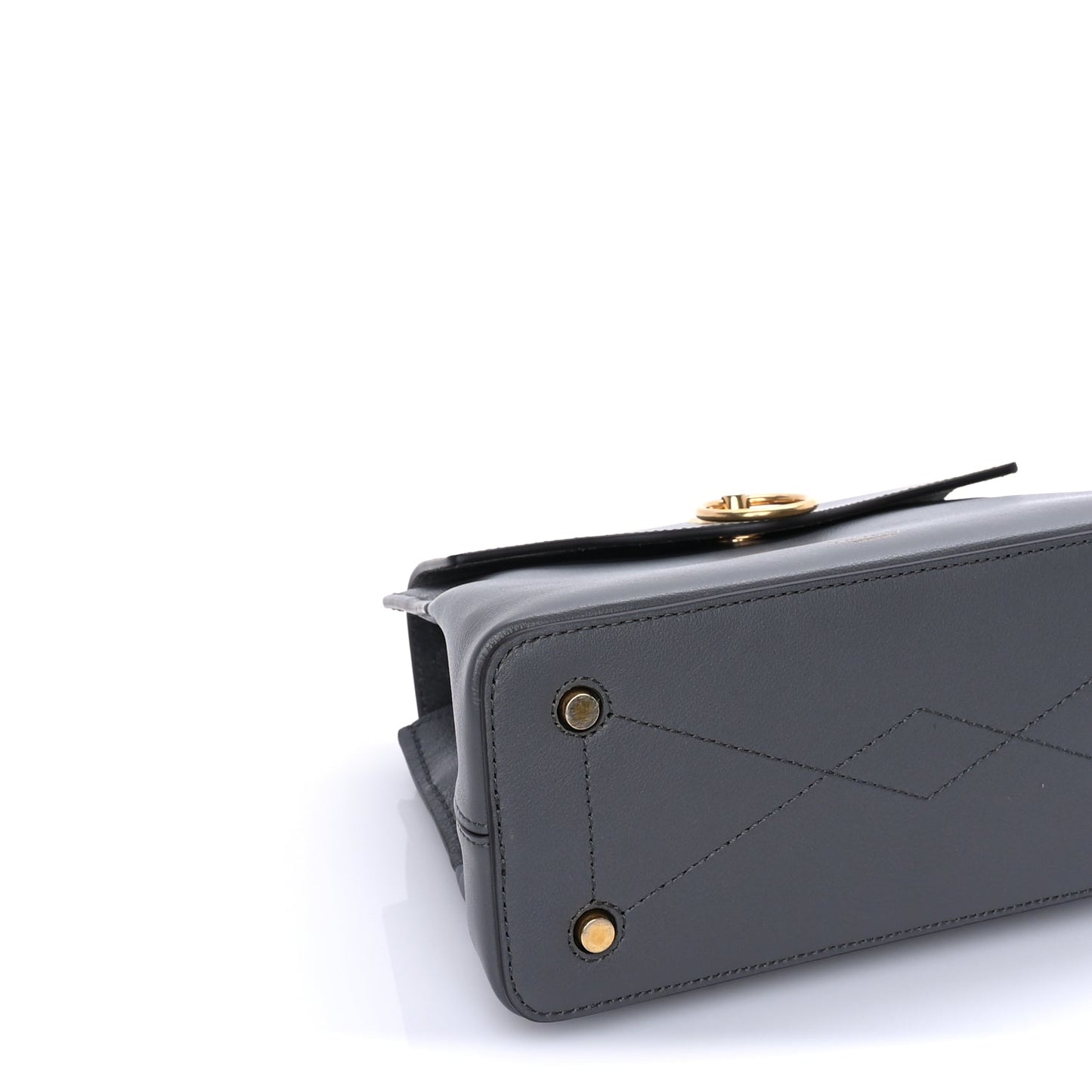 Mulberry Small Classic Grain Calfskin Mini Seaton Grey