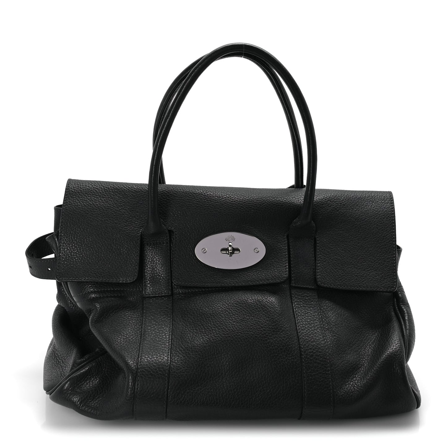 Mulberry Pebbled Calfskin Bayswater Graphite