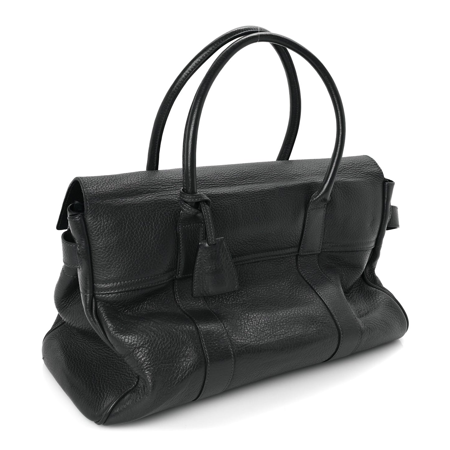 Mulberry Pebbled Calfskin Bayswater Graphite