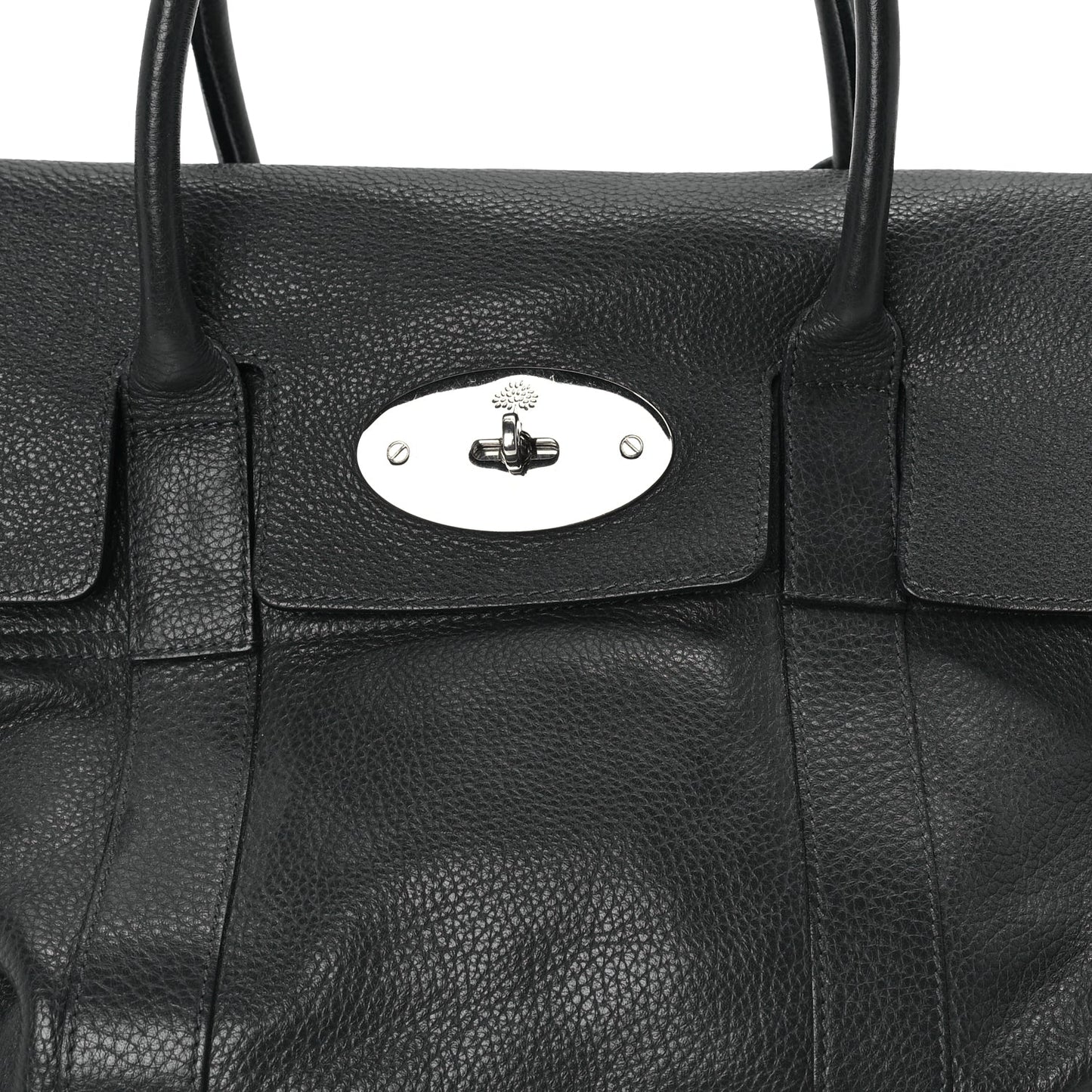 Mulberry Pebbled Calfskin Bayswater Graphite