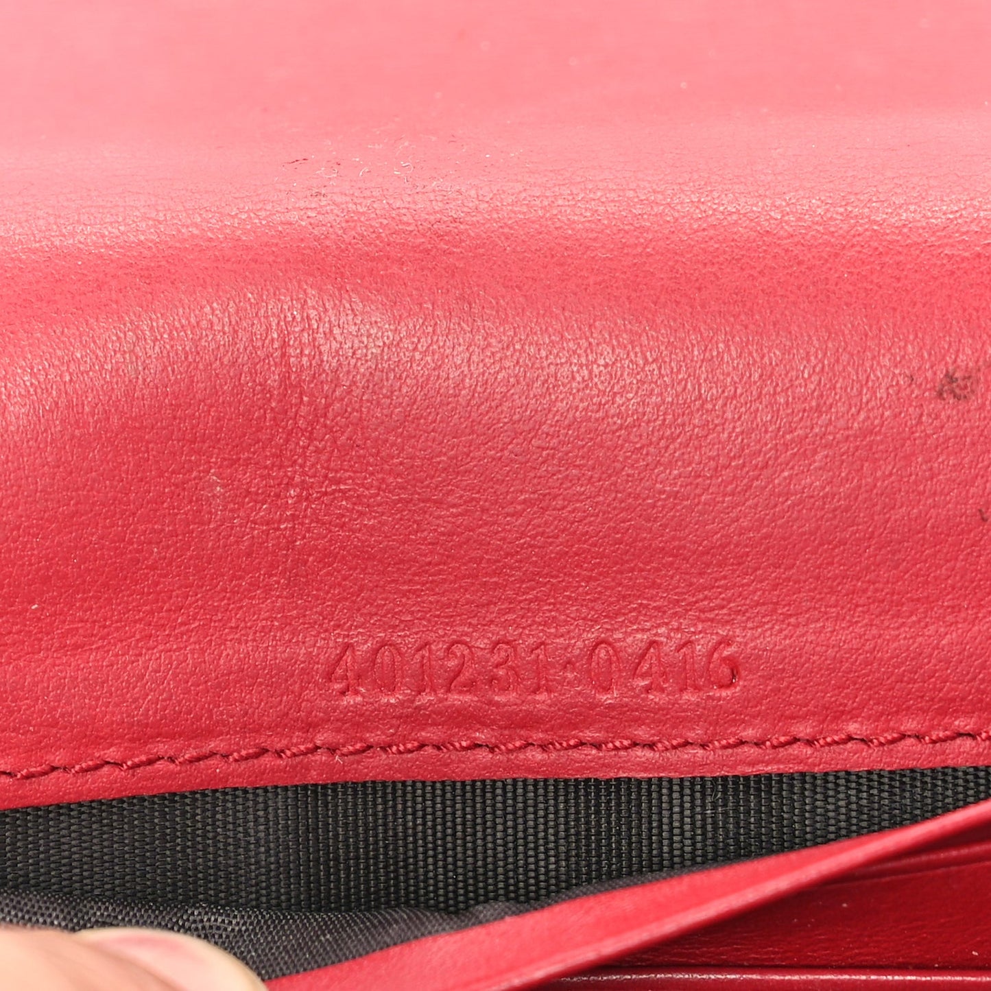 Gucci GG Supreme Monogram Mini Dionysus Chain Wallet Beige Vulcanic Red