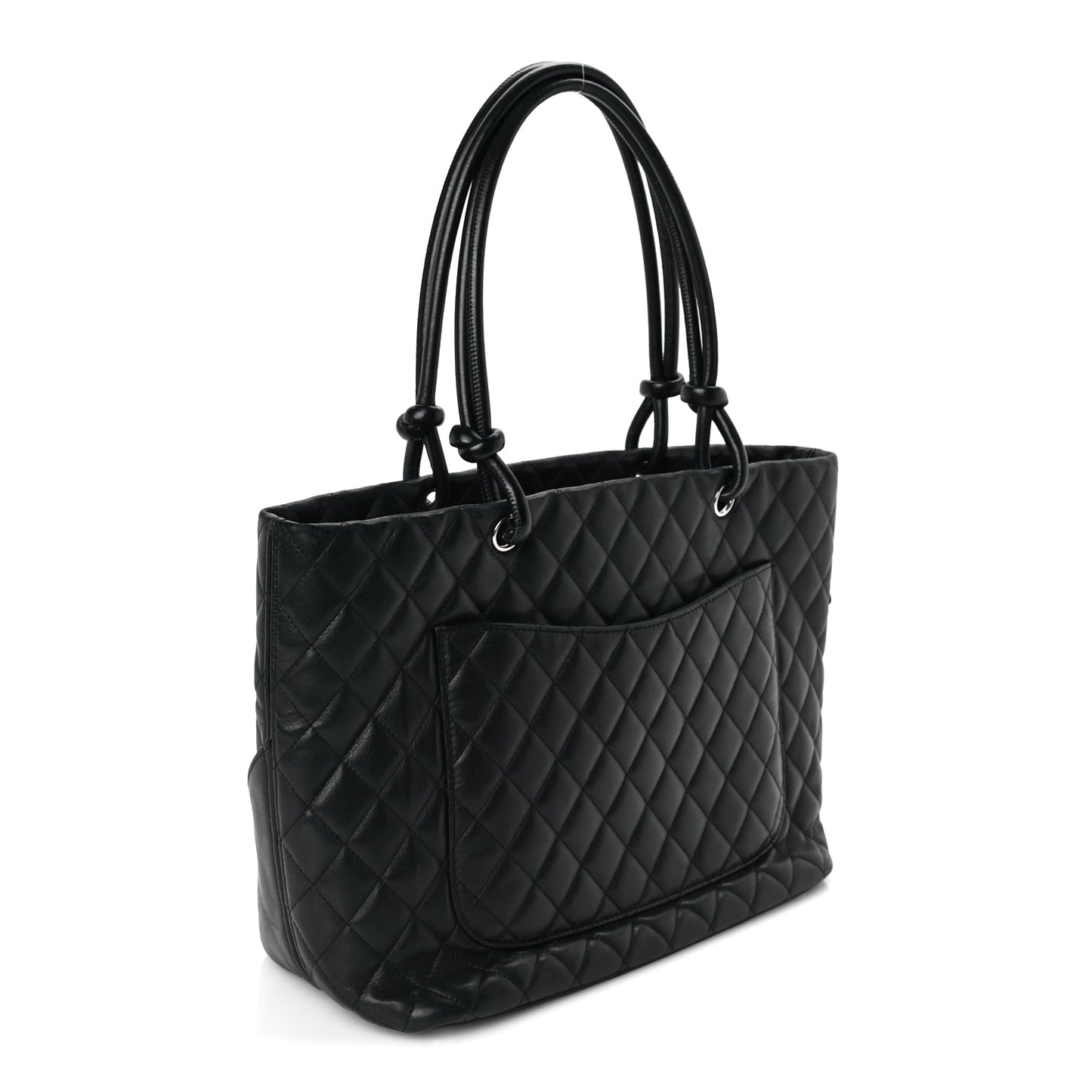 Chanel Calfskin Quilted Large Cambon Tote Black