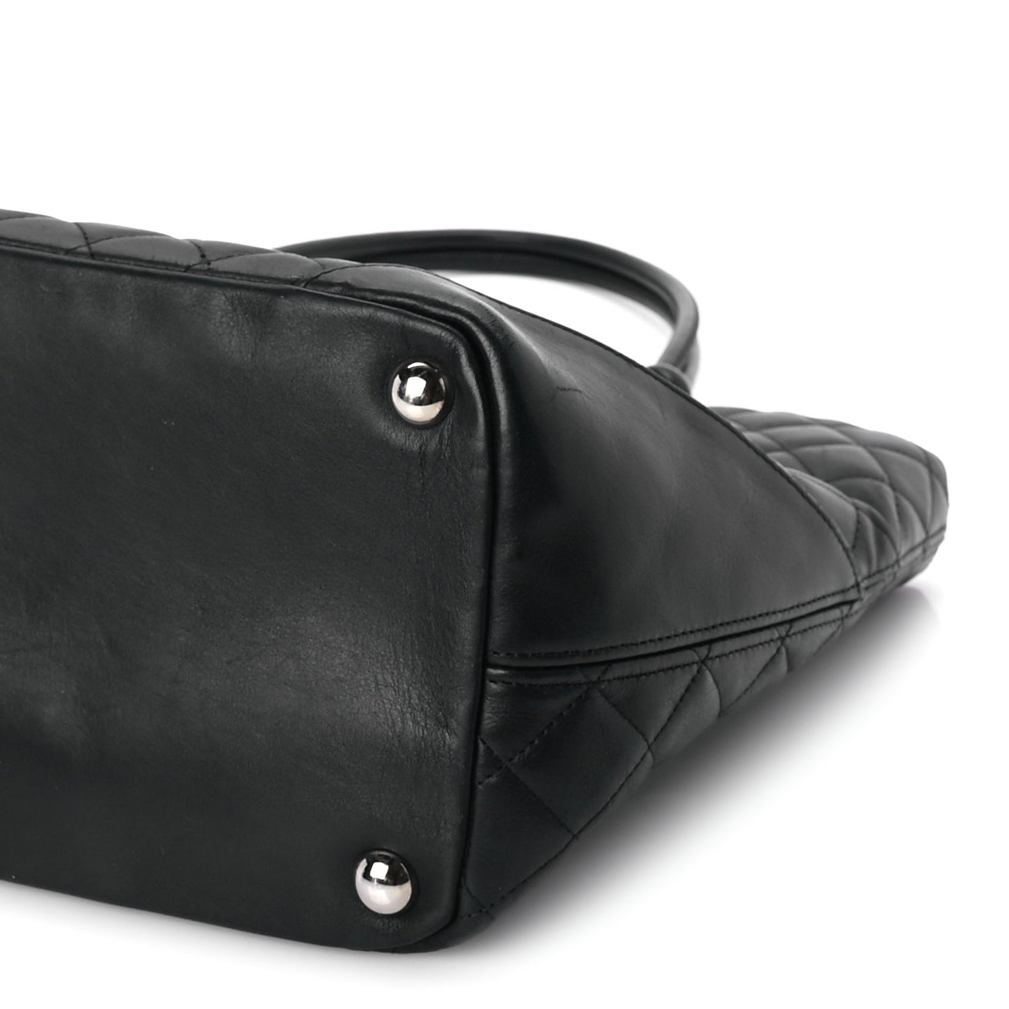 Chanel Calfskin Quilted Large Cambon Tote Black