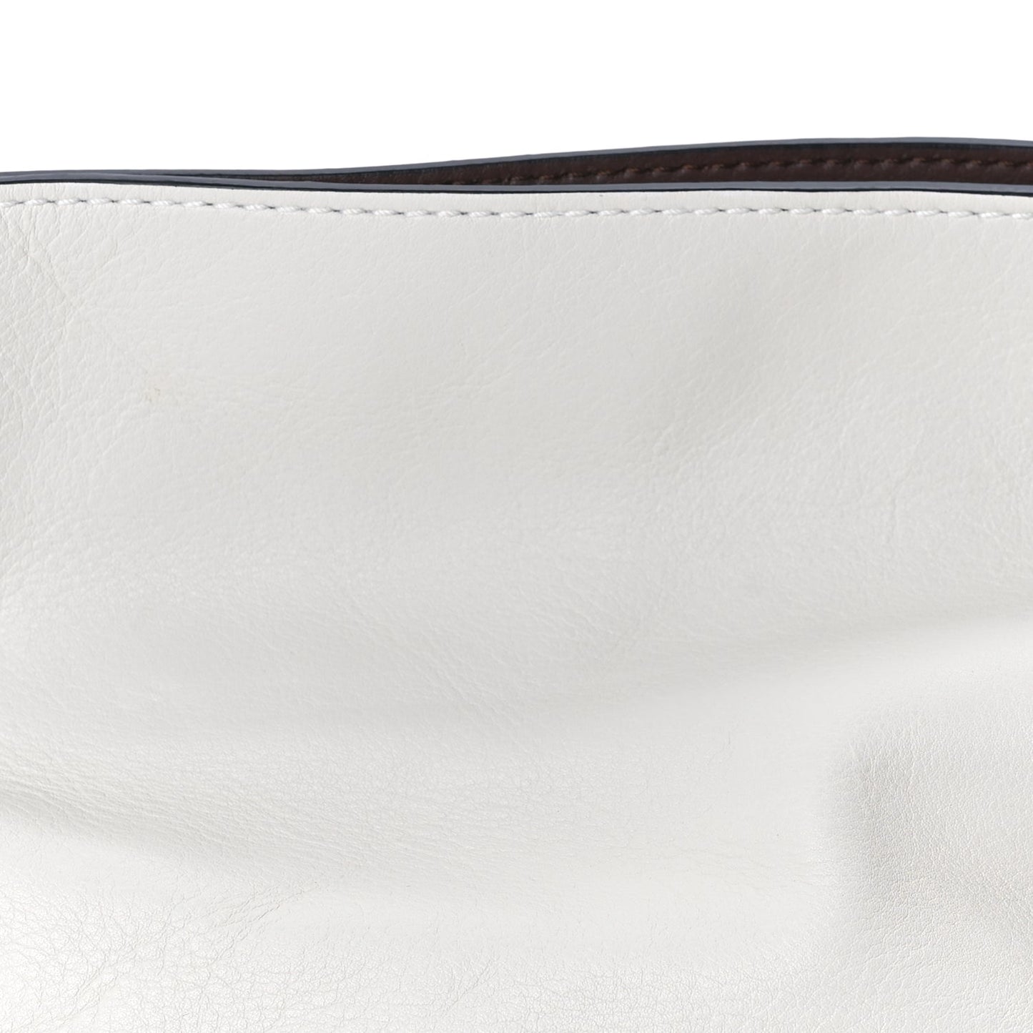 Loewe Nappa Medium Bi-Color Flamenco Knot Bag White
