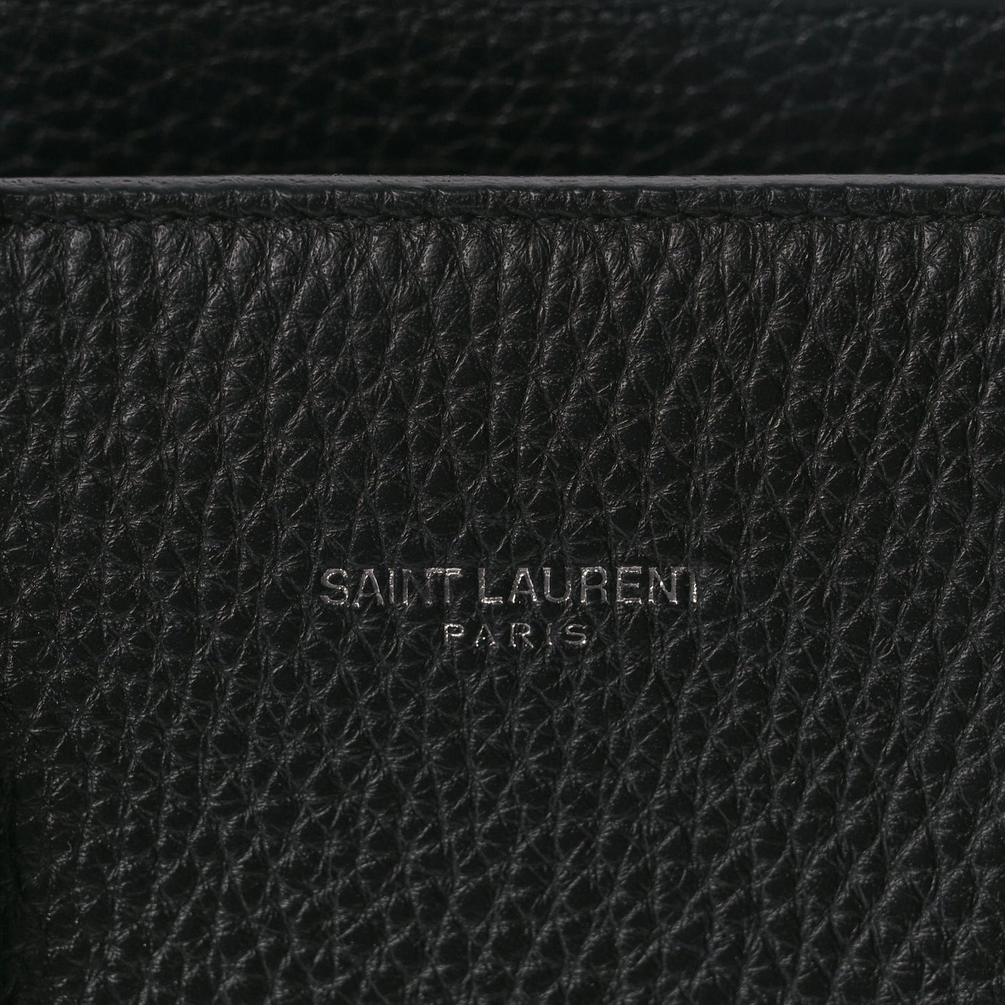 Saint Laurent Grained Calfskin Baby Sac De Jour Black