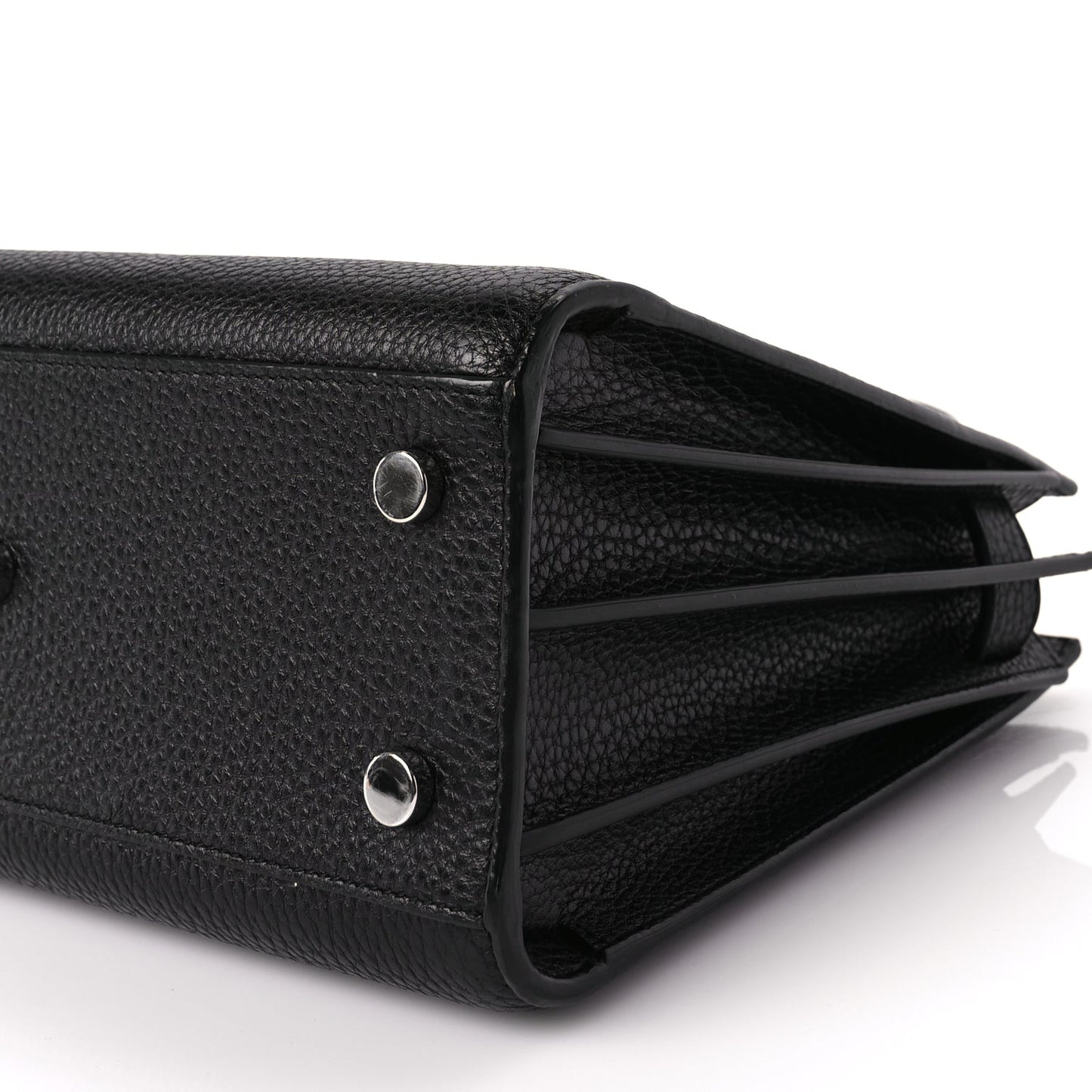 Saint Laurent Grained Calfskin Baby Sac De Jour Black