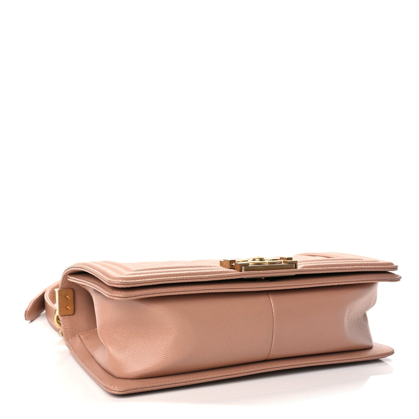 Chanel Caviar Quilted Medium Boy Flap Beige