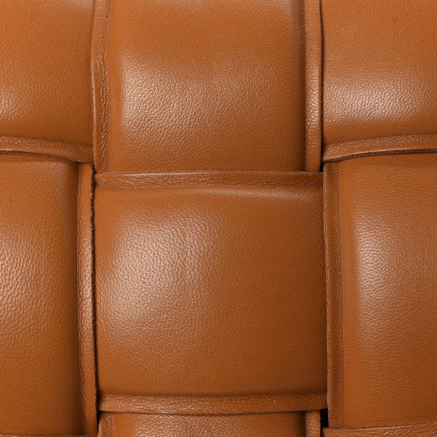 Bottega Veneta Nappa Maxi Intreccio Padded Cassette Crossbody Bag Caramel
