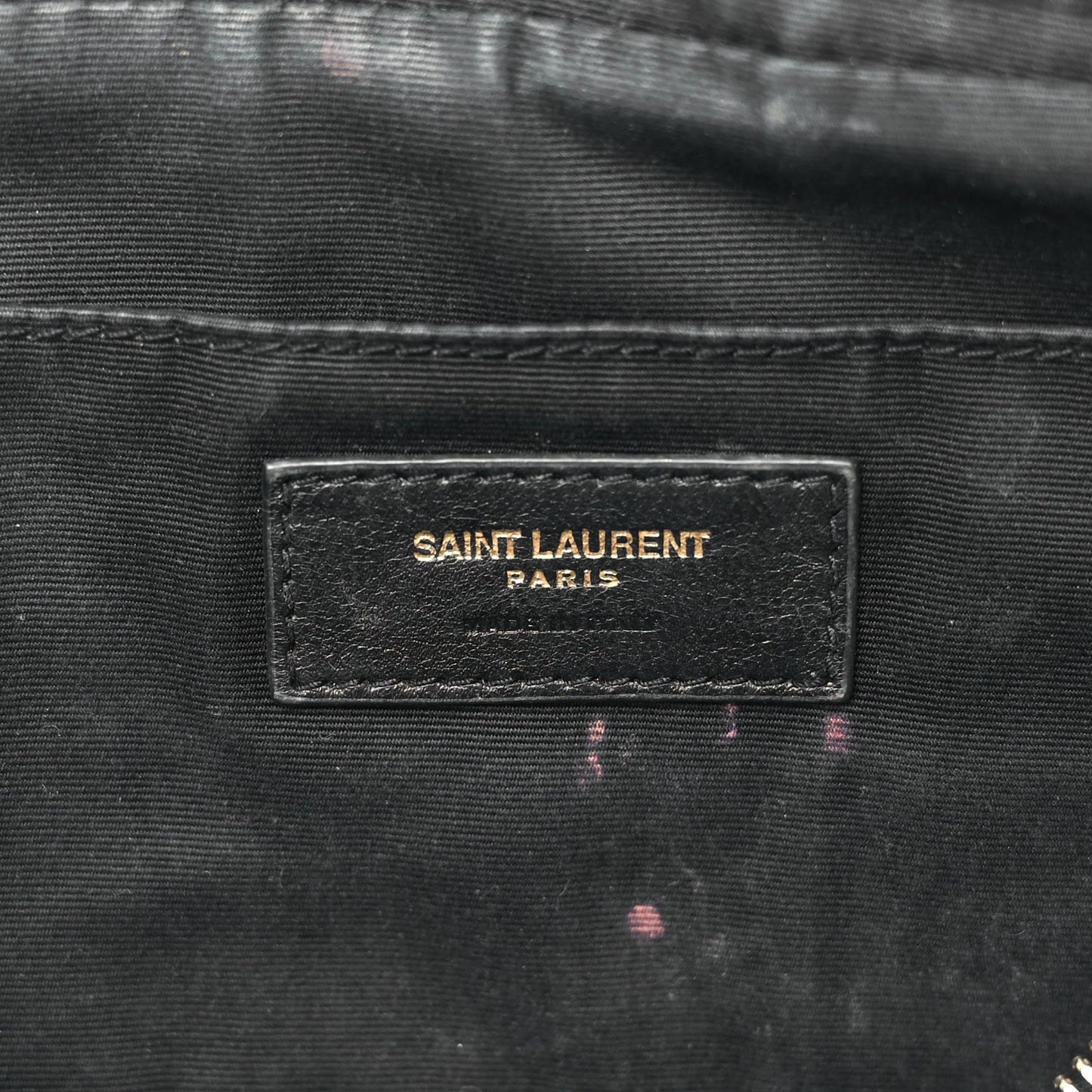 Saint Laurent Calfskin Matelasse Monogram Lou Camera Bag Black
