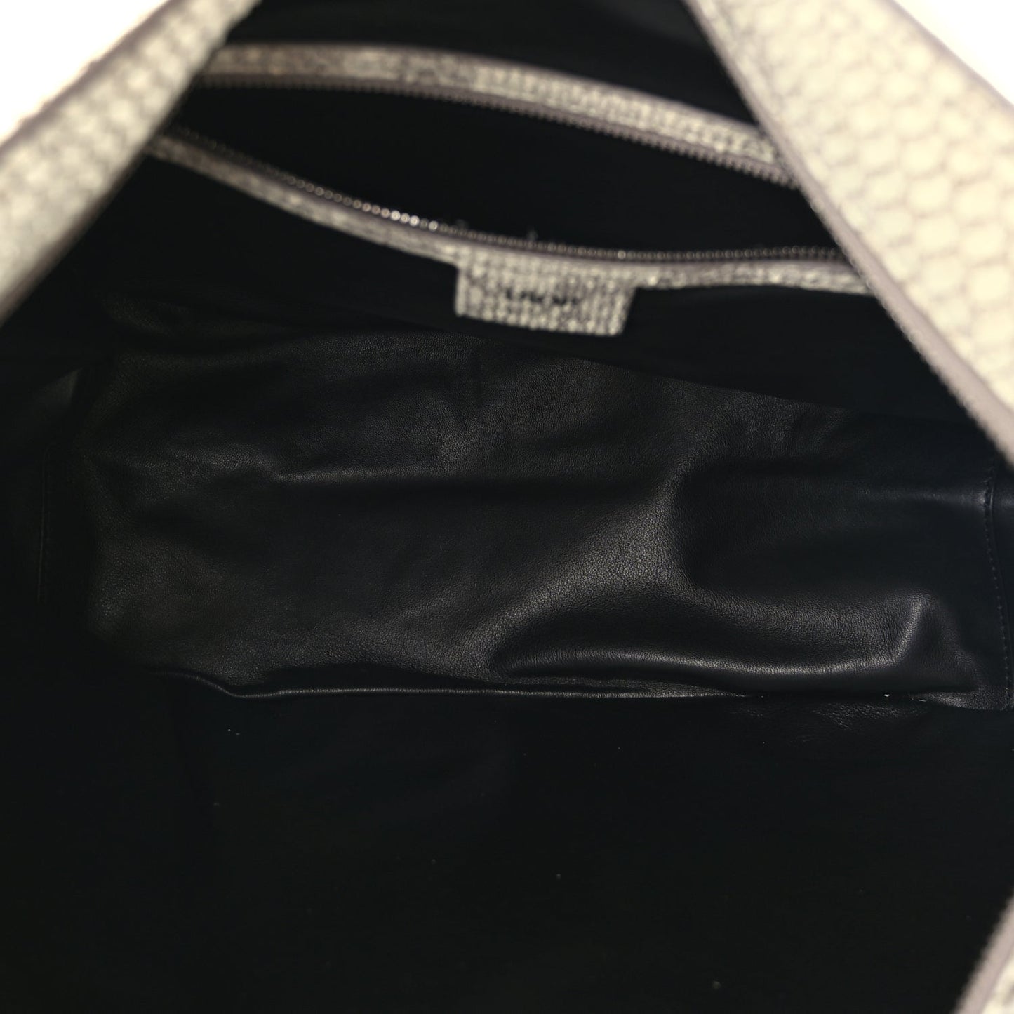Christian Dior CHRISTIAN DIOR Snakeskin Saddle Soft Bag