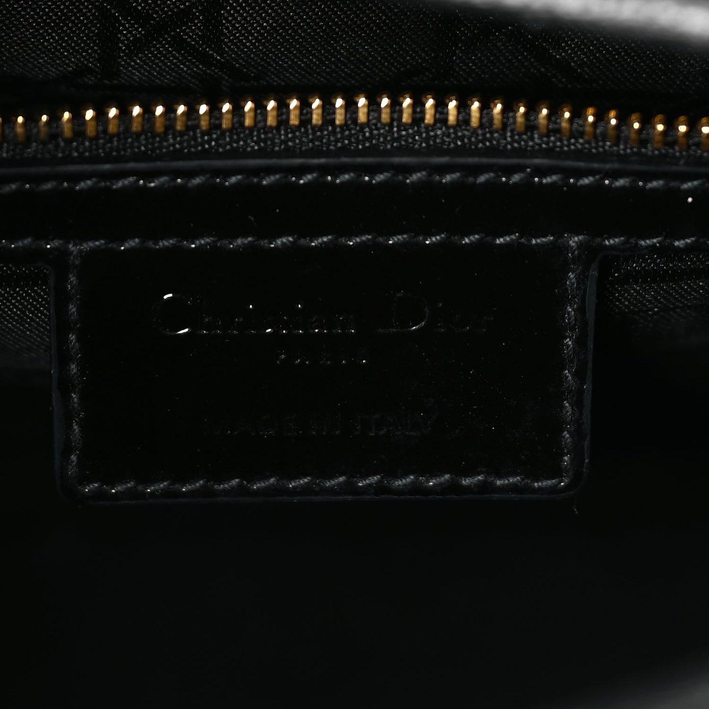 Christian Dior Patent Cannage Large Lady Dior Black