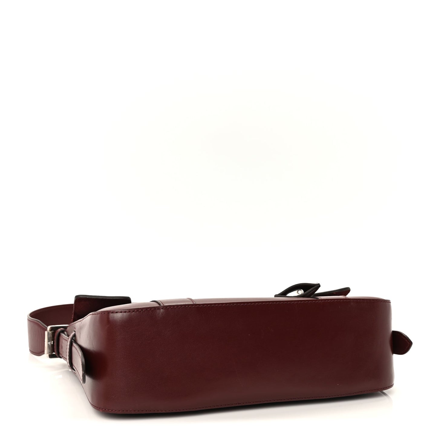 Mulberry Shiny Smooth Calfskin East West Bayswater  Black Cherry