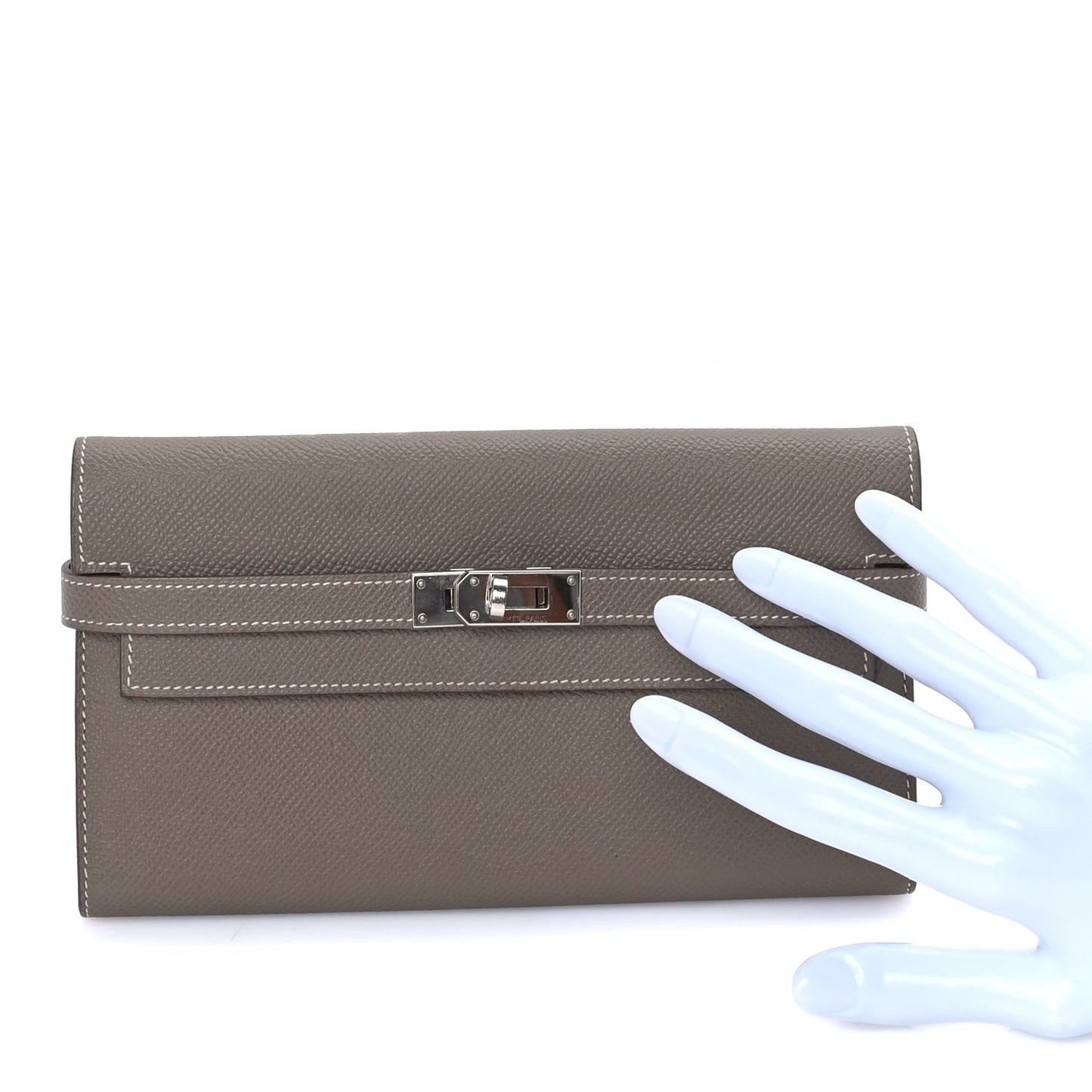 Hermes Epsom Kelly Longue Wallet Etoupe