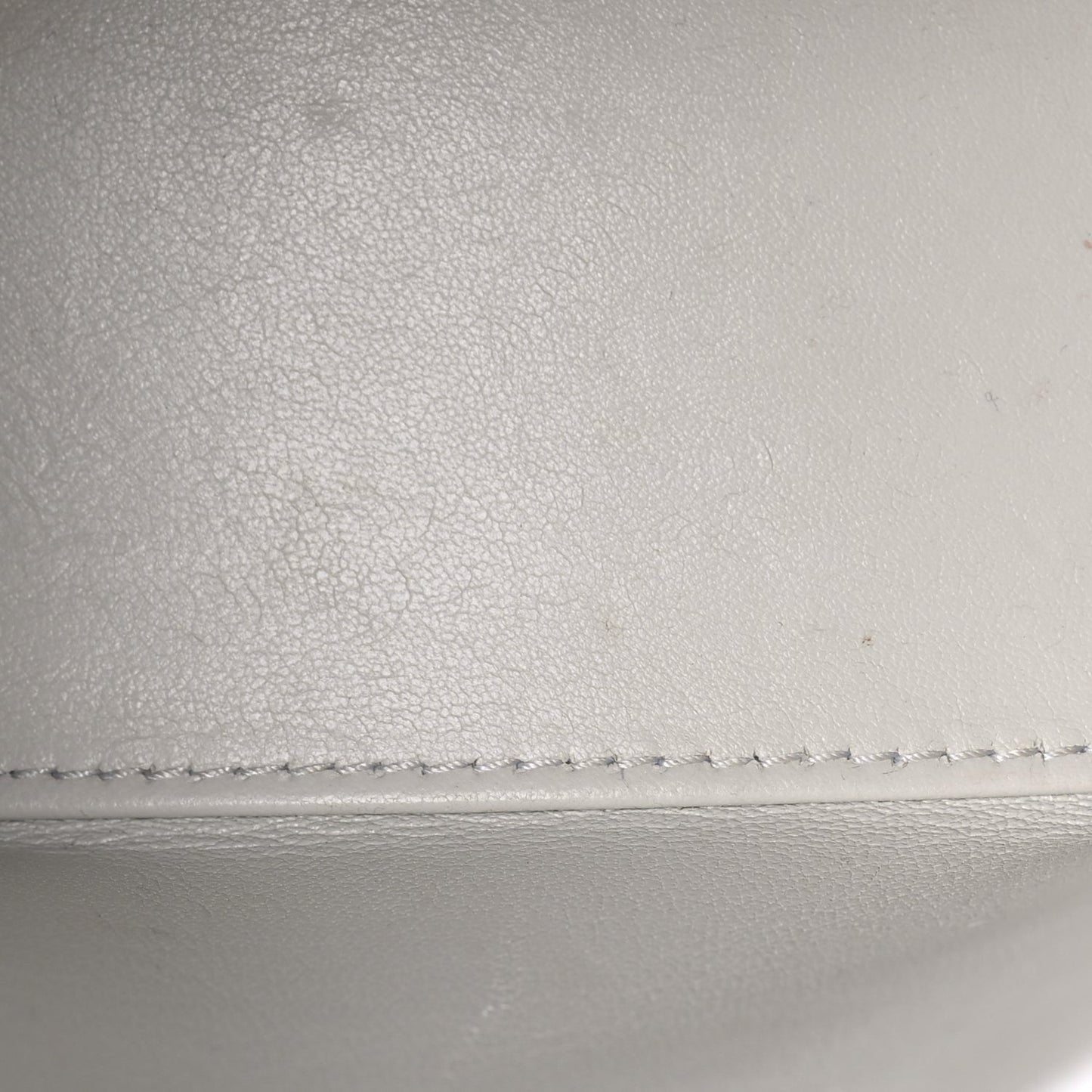 Balenciaga Shiny Box Calfskin Tonal B Small Hourglass Top Handle Bag  White