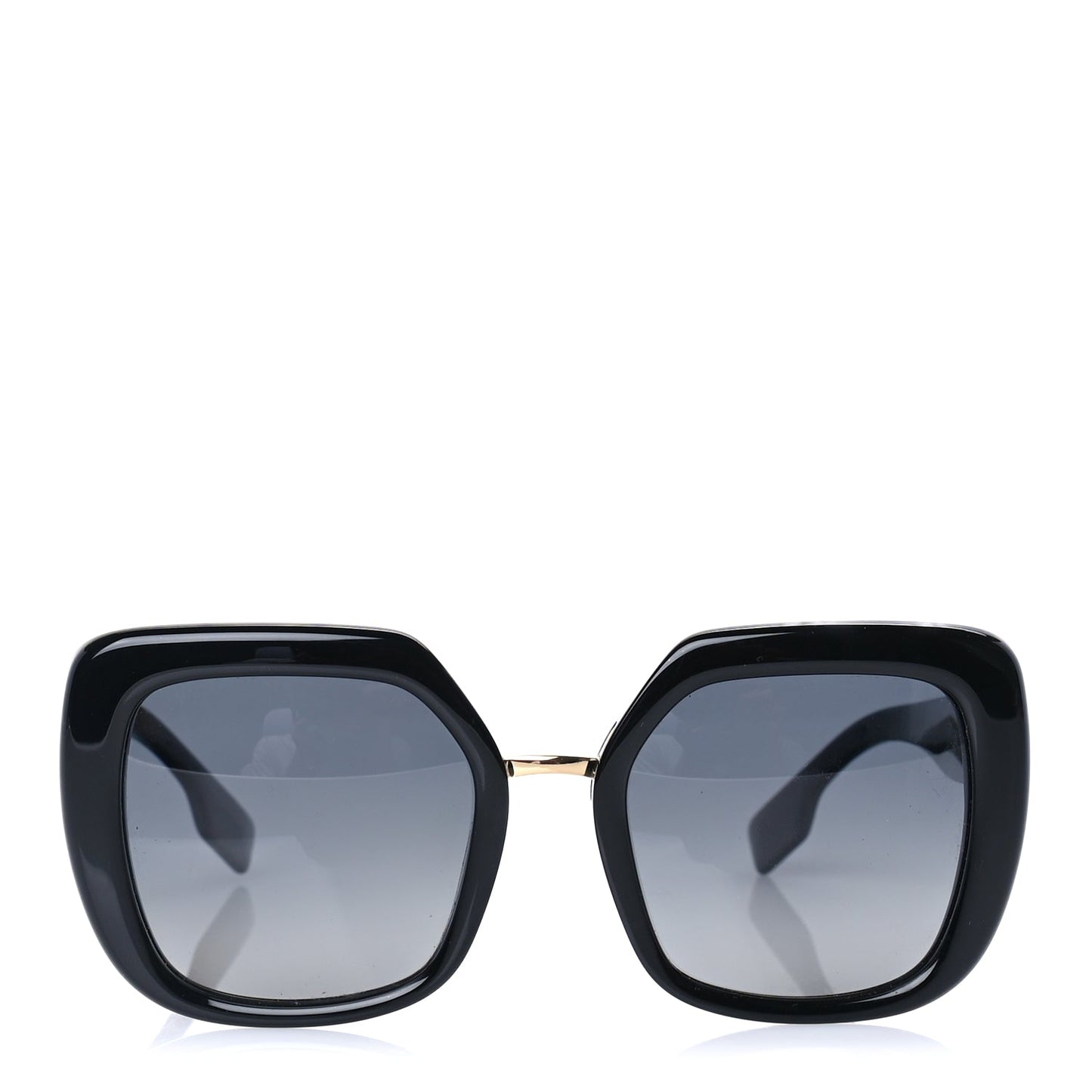 Burberry Acetate Oversized B4315 TB Sunglasses Black