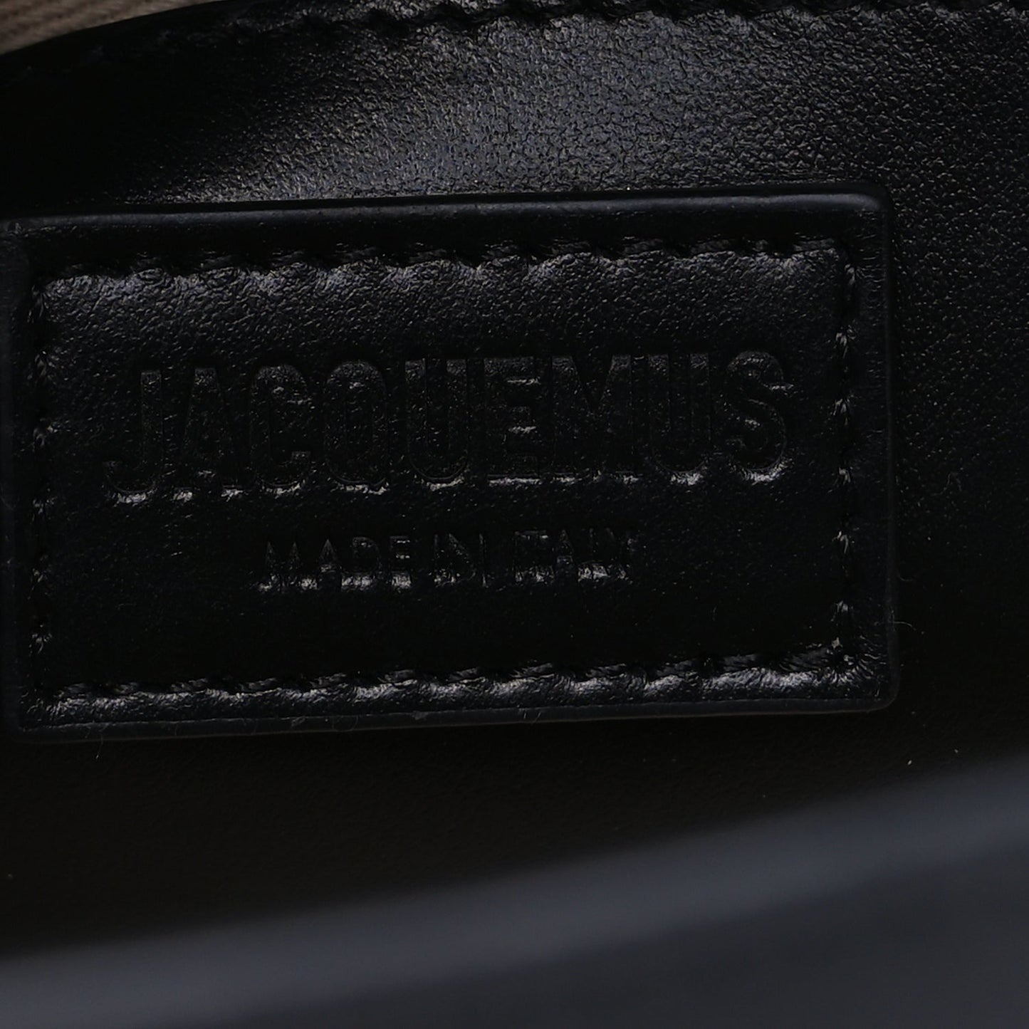 Jacquemus Smooth Calfskin Le Grand Bambino  Black